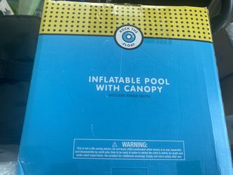 Inflatable Pool With Canopy