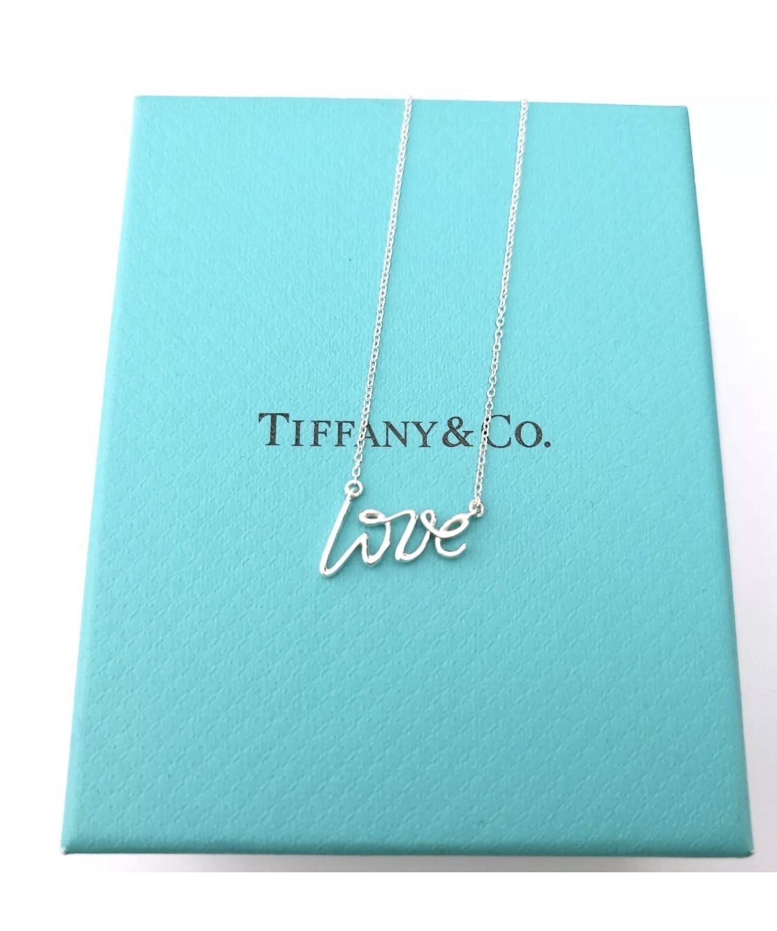 Tiffany And Co Love Paloma Graffiti Necklace.925 Sterling Silver New At Store Price $395 Selling Today Price $150
