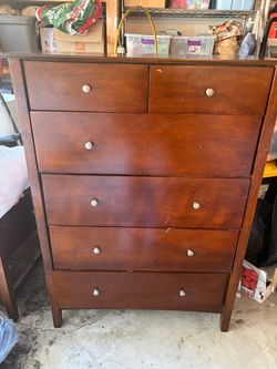 Brown wood drawer