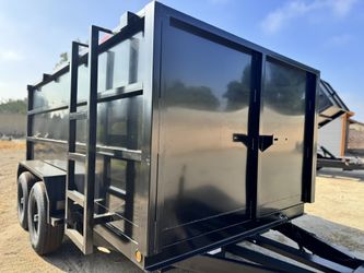 New 8x4x12 Smooth Walls Hydraulic Dump Trailer 🔥
