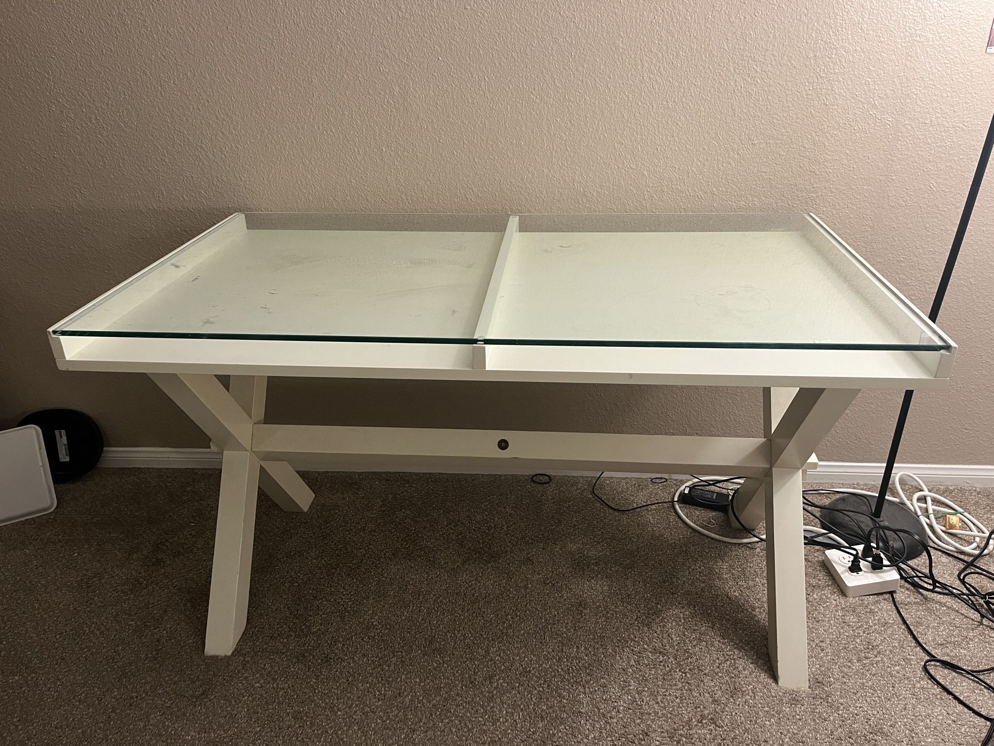 Pottery Barn Avery Glass Desk