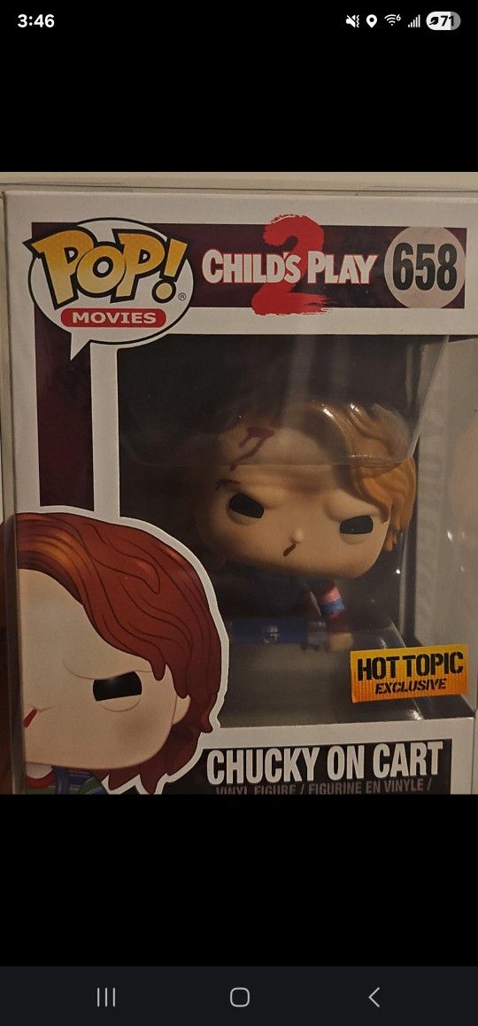 Funko Pop! Movies Chucky On Cart #658