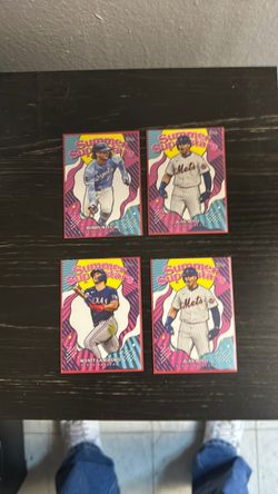 Topps Summer Superstars Baseball Cards Lot of 4