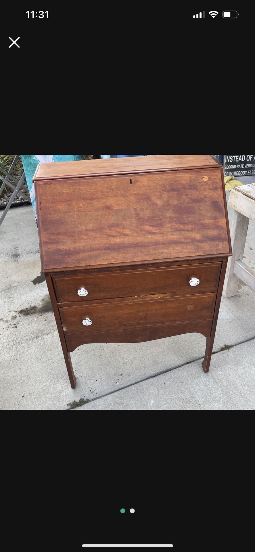 Antique Drop Leaf Writing Desk