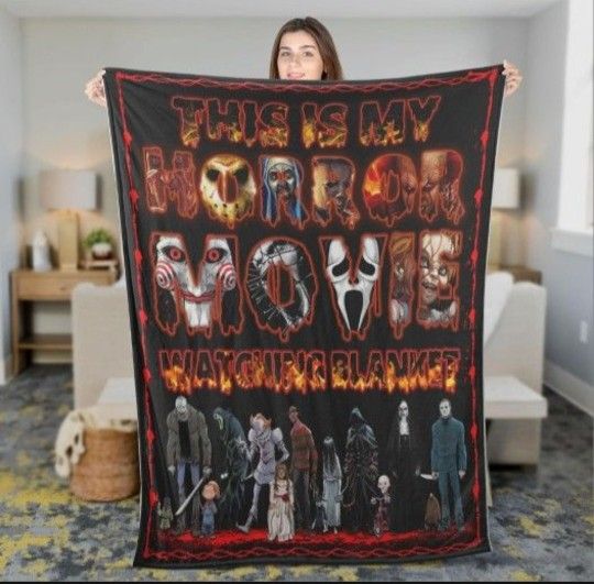 Horror Movie Throw Blanket