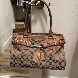 Authentic Coach Signature Handbag 