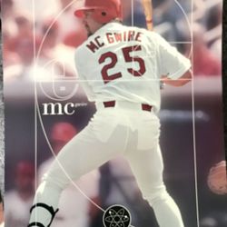 Poster. Heavy stock. Baseball. Mark McGuire.