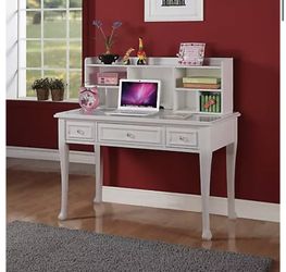 White Study Desk