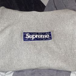 Supreme Hoodie With Blue Bandana Box Logo