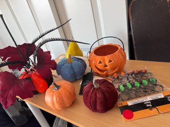 Halloween/fall decor, pumpkins, etc., all for $5!
