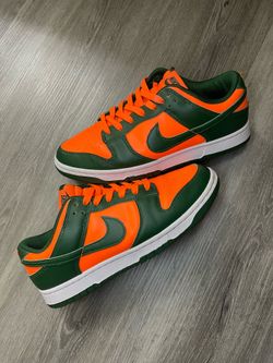 Nike Dunk Low "Miami Hurricane" Size 9 In Men