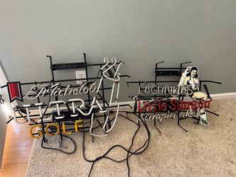 Michelob ultra Golf and Lagunitas Sumpin Ale neon lights