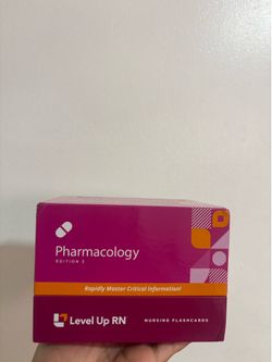 Pharmacology - Nursing Flashcards