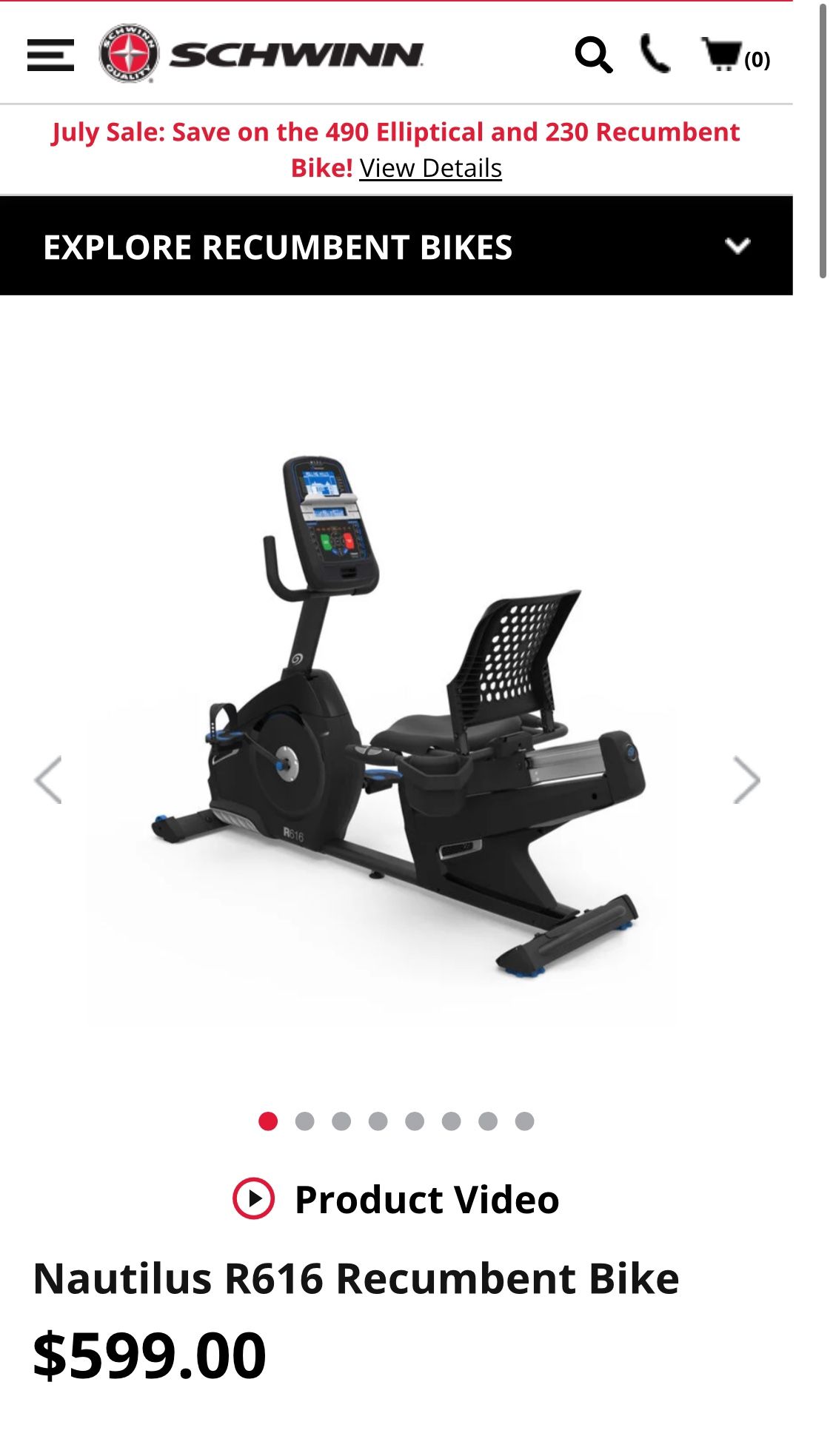 Nautilus R616 Recumbent Stationary Bike for Sale in Lucas TX OfferUp