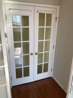 French doors With Window Panes