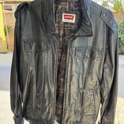 Levi’s jacket  w/ Hoodie & Calvin Klein 1/4 Zip Sweater 