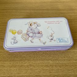 Vintage Holly Hobbie “Take Happiness With You Wherever You Go” Metal Pencil Box