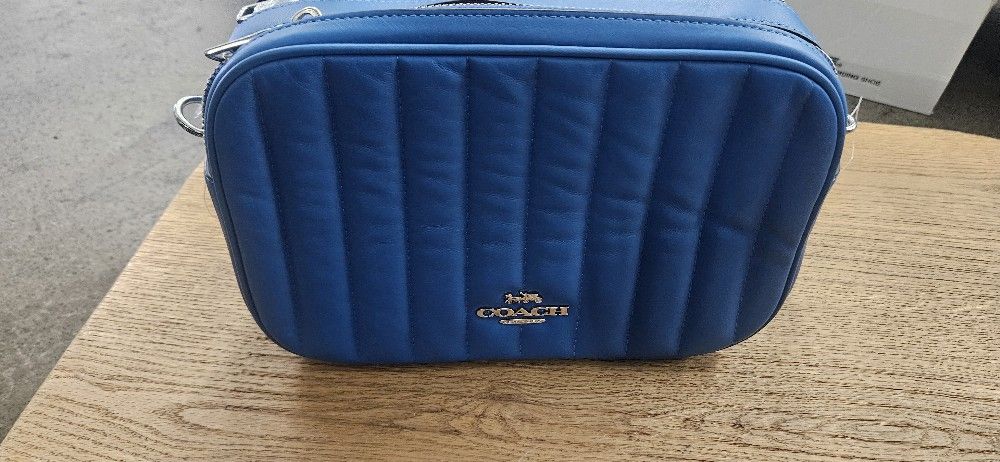Coach Purse SV/VIVID BLUE