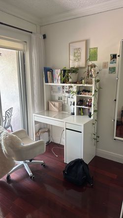 IKEA mickie desk with add on unit