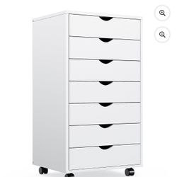 wOod-it 5/7 Drawer Chest, Wooden Tall Dresser Storage Dresser Cabinet With Wheels for Office, Bedroom, Home