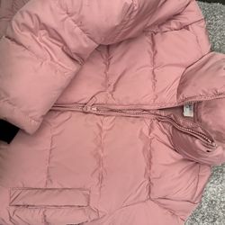 Girls Pink Puff Jacket Size M 10