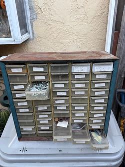Metal Multi-Drawer Parts Organizer Cabinet