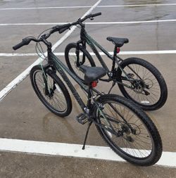 Two Mountain Bikes