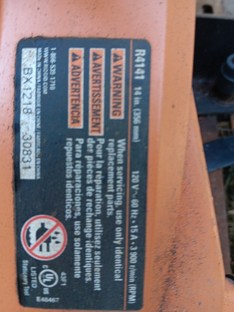Rigid Metal Cut Off Saw