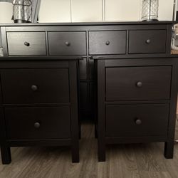Ikea Dresser,Nightstands & Lamps