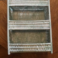 Vintage Wicker Shelf 