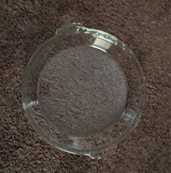 VINTAGE #229 9 1/2 INCH GLASS FLUTED DEEP DISH PIE PLATE