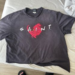 Saint Michael x Readymade Heart Nightmare Black Vintage Tee