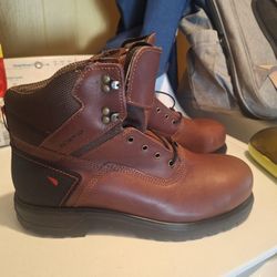 Red Wings Waterproof Steel Toe Work Boots Size 10 .5