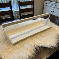 Metal And Wood Serving Decor Tray.