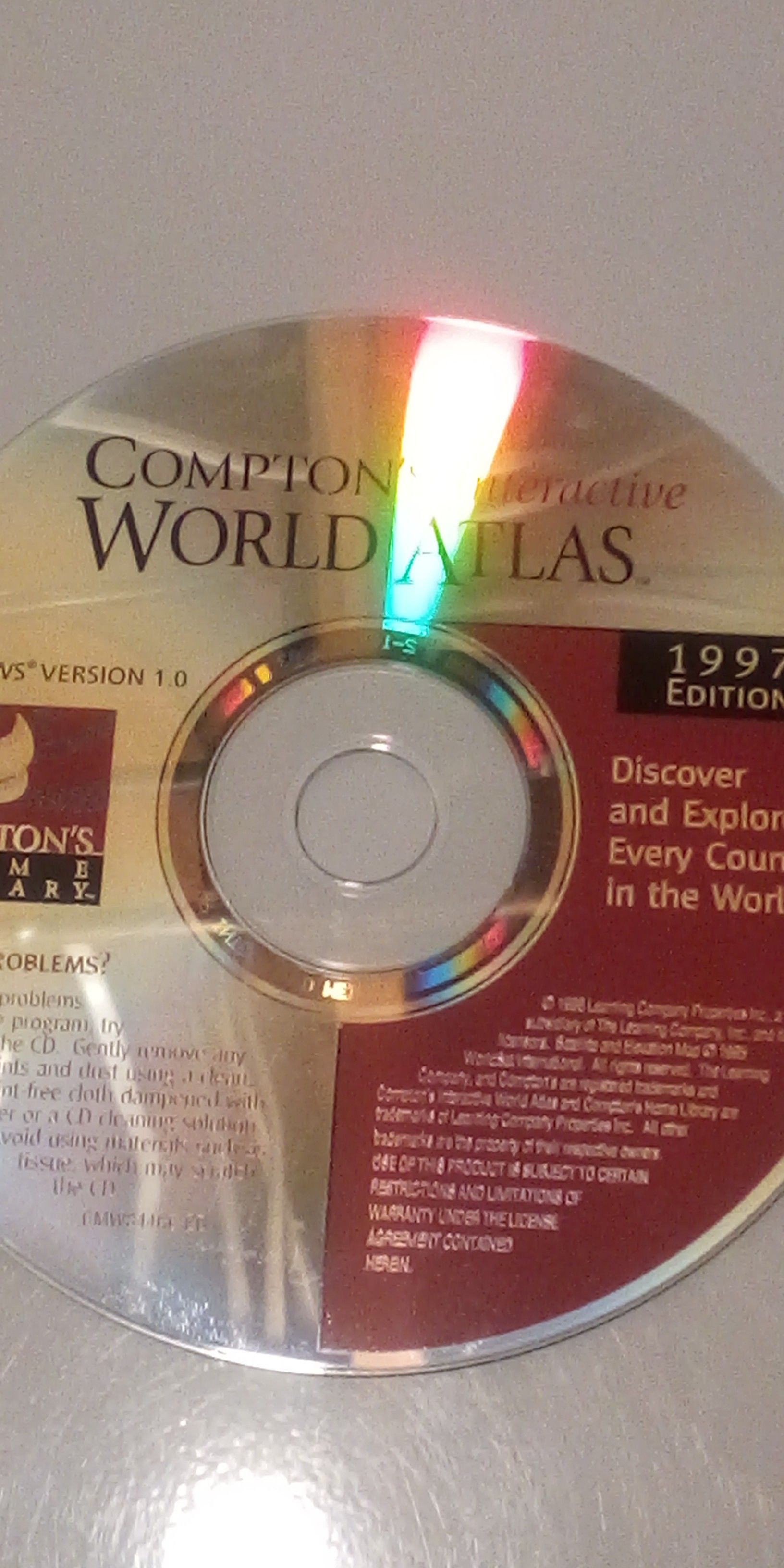 Compton's Interactive World Atlas 1997 CD-ROM for Windows