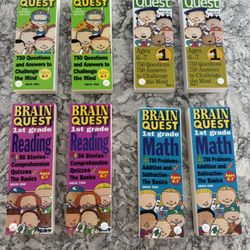 Brain Quest 1st Grade: Reading, Math, 750 Questions To Challenge The Mind