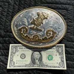 Huge Silver Belt Buckle
