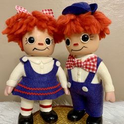 Vintage Raggedy Ann & Andy Hard Vinyl Banks (1974)