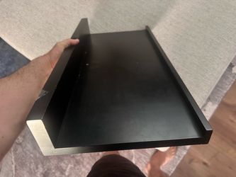 Pottery barn wooden wall mounted shelf w/ hardware