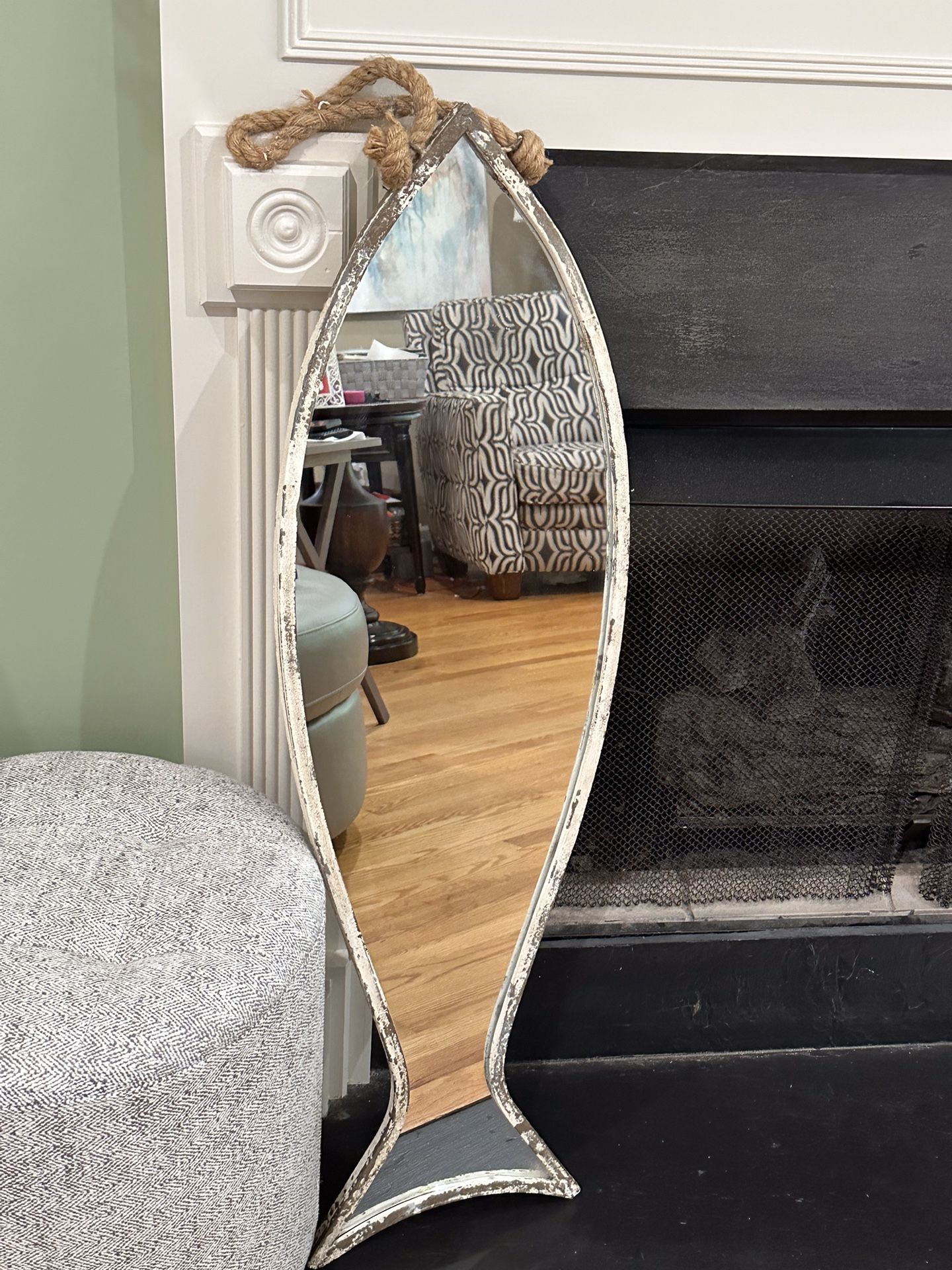 Fish Shaped Wall Accent Mirror
