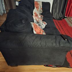 Black Long Sofa