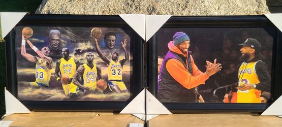 Printed Sports TEXTURED Prints W/ Frane