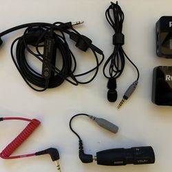 RODE Wireless GO (Gen 2) With RODE SmartLav+, Audio-Technica ATGM2, And Various Adapters