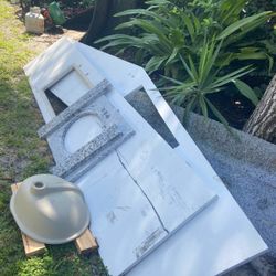 Quartz counter tops with sink cut outs