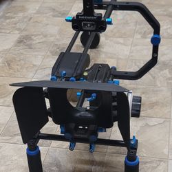 Newer Shoulder Rig With Upgraded Follow Focus (Has A-B Stops)