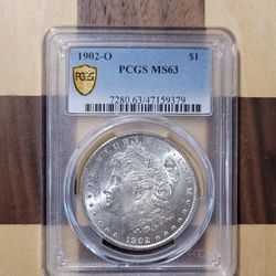 1902 O Morgan Silver Dollar Graded MS63