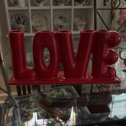 Ceramic “LOVE” Vase