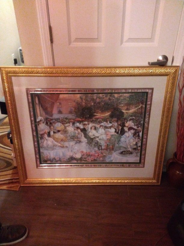 In RALEIGH NC Vanguard Studios Painting Pierre (George's Jeanniot DINNER At The hotel Ritz)