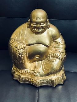 Vintage Buddha Statue Money Good Luck Bank
