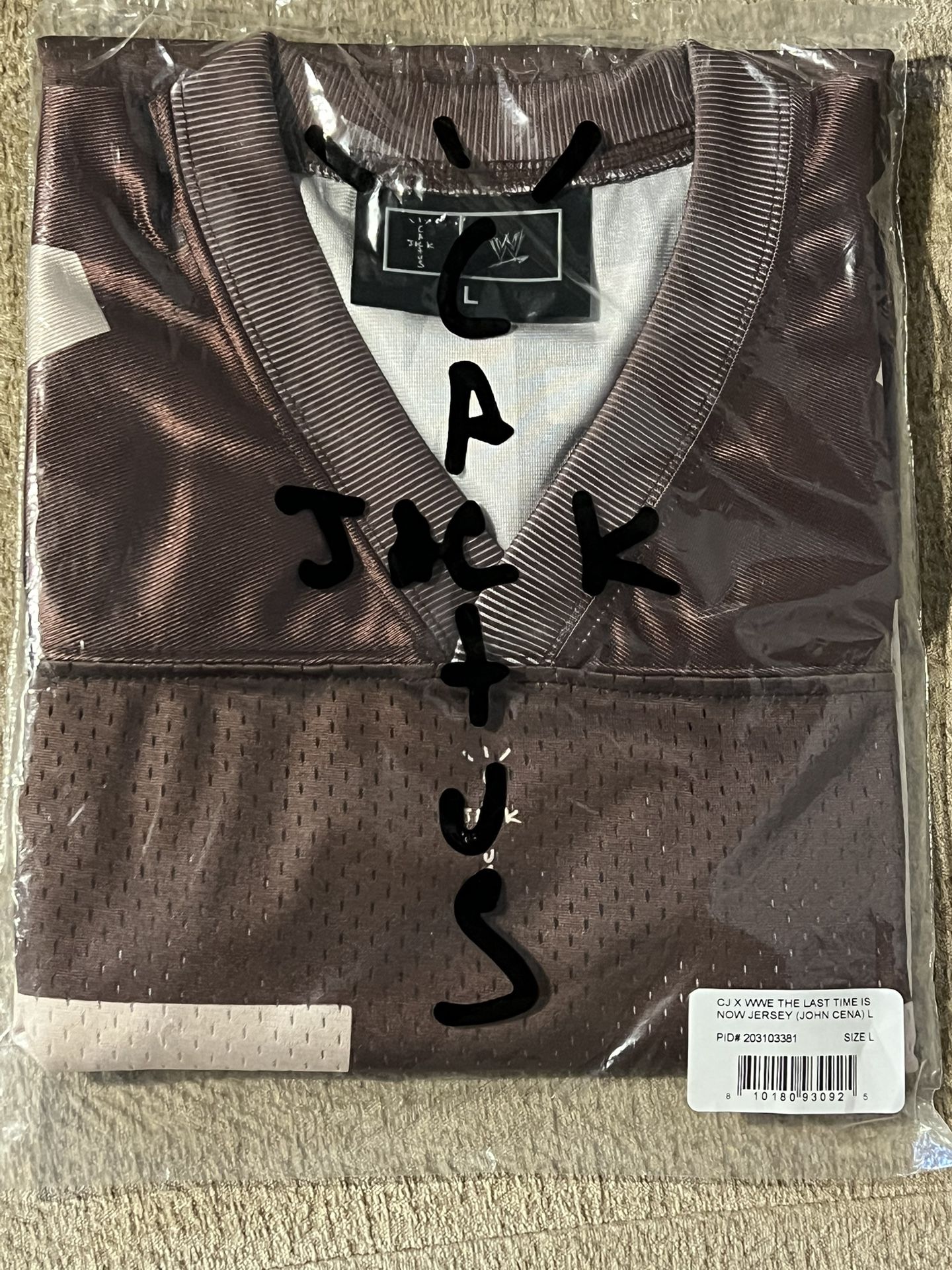 Travis Scott Wwe John Cena Jersey